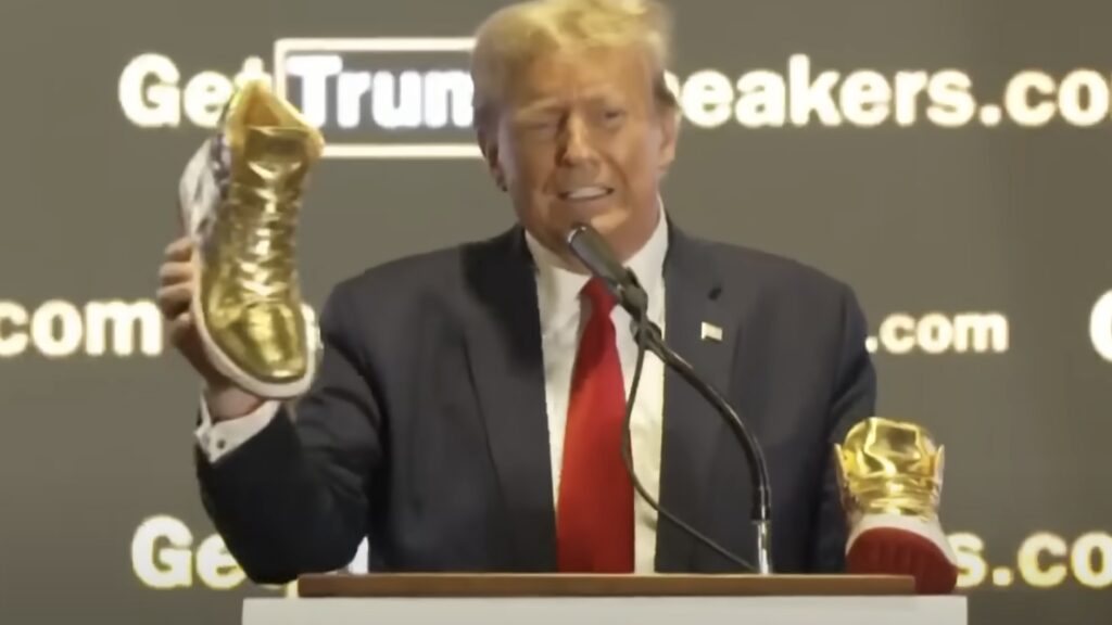 Meet the Man Who Won Autographed Trump Sneakers – State of the Union