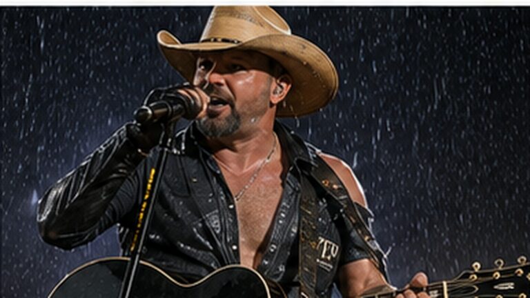 Country Singer Powers Through On-Stage Wardrobe Failure in Driving Rain